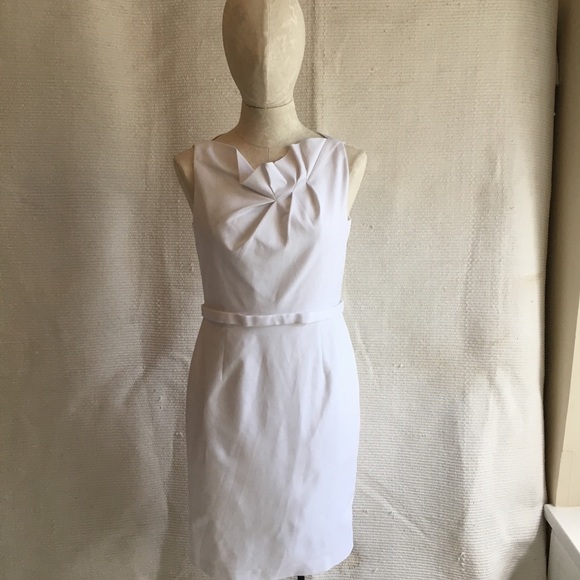 Elie Tahari Origami Stretch Sheath Dress - Picture 2 of 7